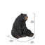 Ours noir assis