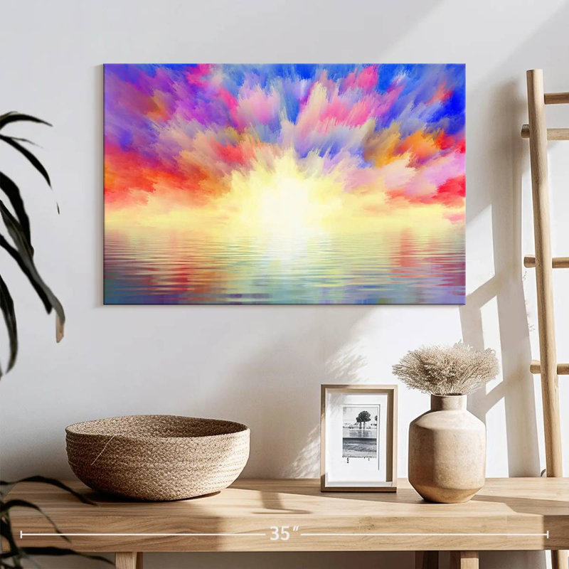 Alvord Ocean Sunrise Burst, H 16 po x l 24 po
