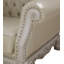 Chaise en cuir avec 2 coussins