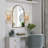 2-Light Crystal Flush Mount Wall Sconce