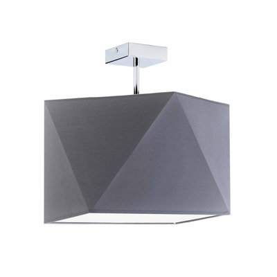 Demarian Fabric Semi Flush Mount