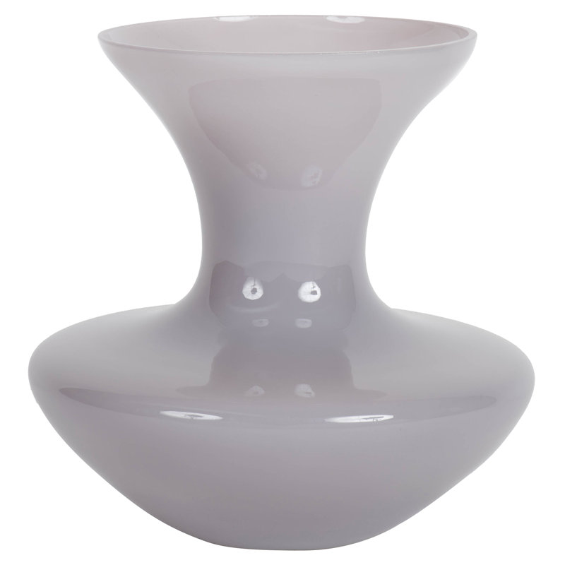 Contenant à gourde en verre 9 po Arnoldo, Gris cristal