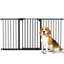 Adjustable Safety Gate with 3 Extensions 4 Adjustable Screws Black