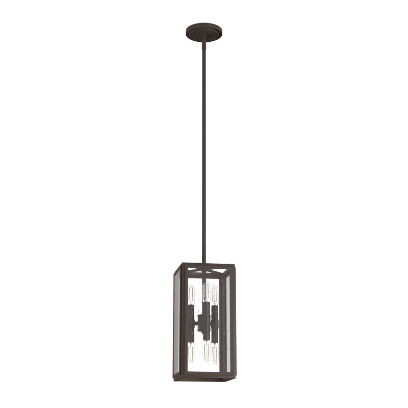 Felippe 6 - Light Rectangle Pendant, Onyx Bengal