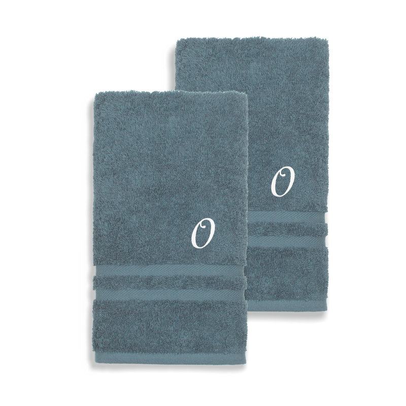 Débarbouillette 100% coton Denzi, O, Bleu Denzi