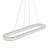 Chevron Linear Island Pendant - Brushed Nickel