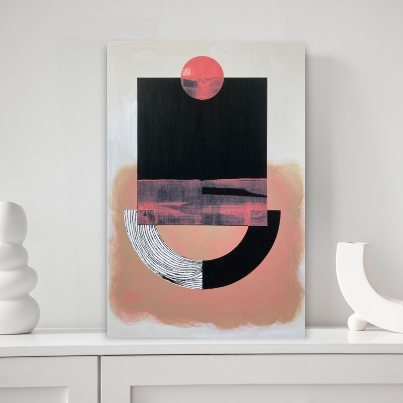 Art contemporain contemporain abstrait, H 12 po x l 8 po