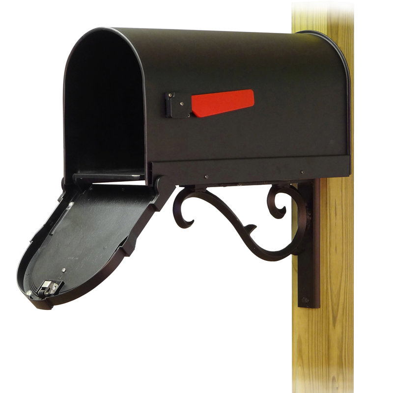 Savannah Aluminum Post Mounted Mailbox