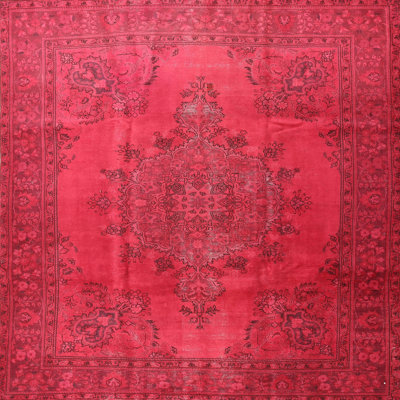 Tapis à motif oriental rose
