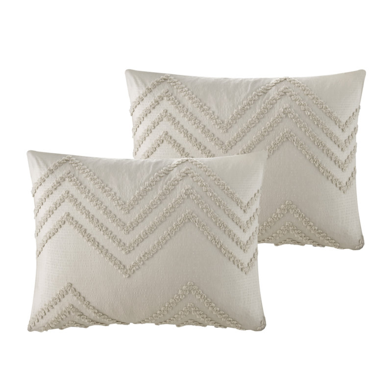 Ensemble de housse de couette lavable en polyester 180 fils beige