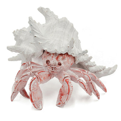 Figurine de crabe réaliste avec coquille blanche