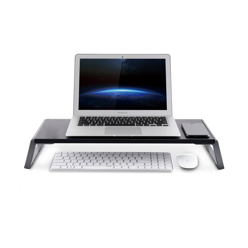 Support à moniteur ergonomique, Noir