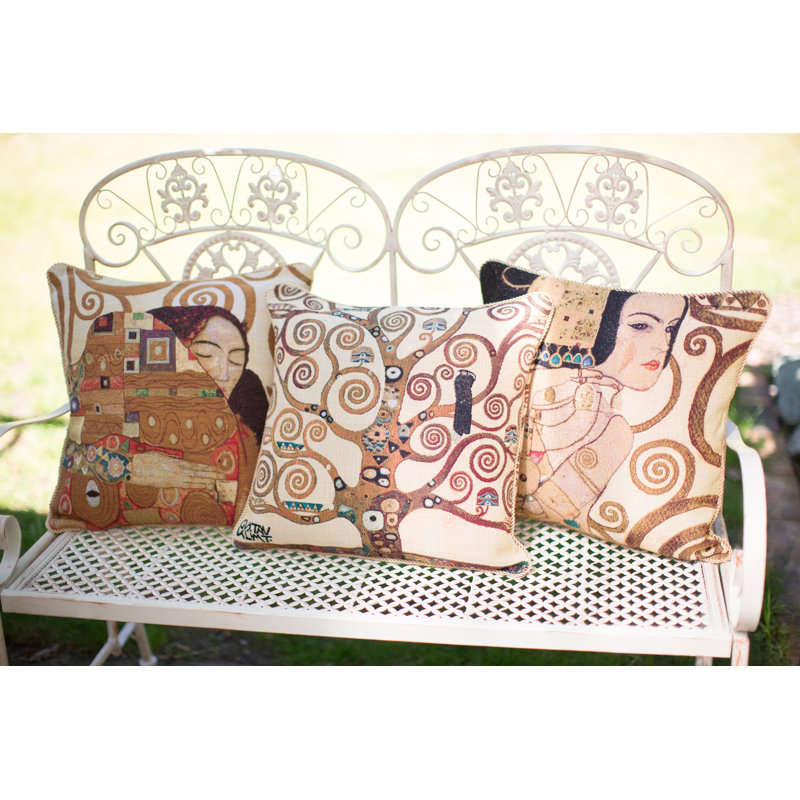 Housse de coussin Gustav Klimt Lady