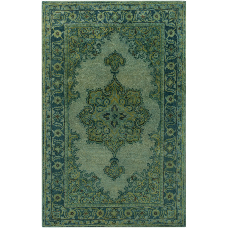 Som Wool Oriental Area Rug, Rectangle 2' x 3'