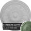 Médaillon de plafond H 16,875 po x l 16,875 po x P 3,5 po Vienna-27785065