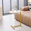 2 pièces, table d'appoint en forme de C blanche, table de bout en C, table d'appoint pour canapé et lit, petite table d'appoint pour petits espaces-562687224-562687227