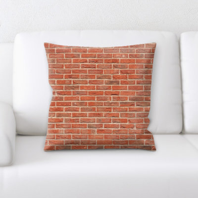 Bricks Throw Pillow