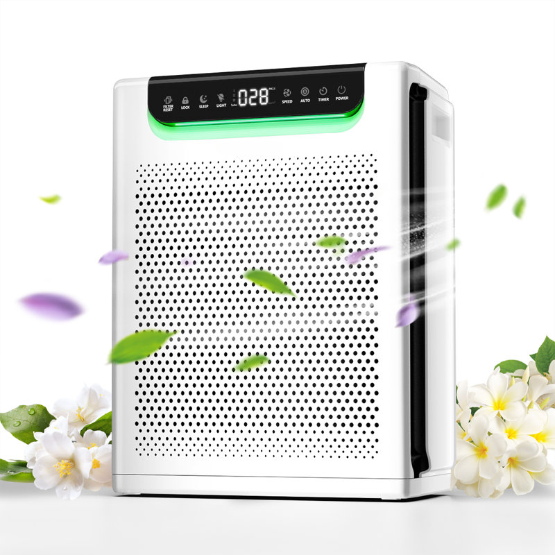 Air Purifiers for Home Covers Up to 2600 Sq Ft, HEPA Air Purifier, Air Purifier for Pets Dust Smoke Pollen Dander Smell white