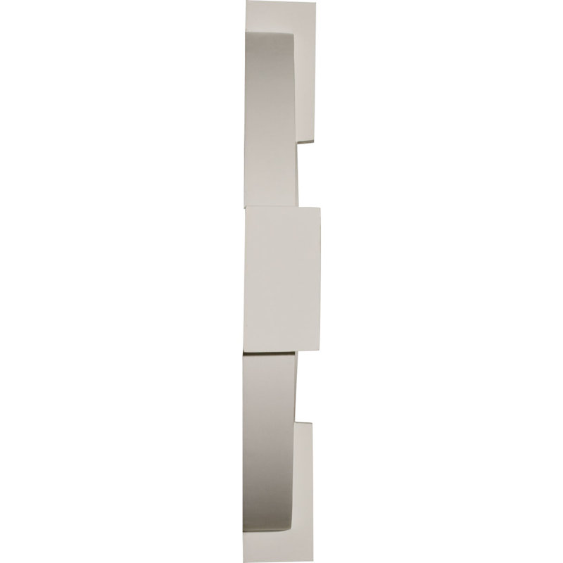 20"H x 29"W Horizontal Oval Gable Vent Louvre with Flat Trim and Keystones
