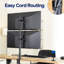 Support de moniteur vertical double VIVO-94095016
