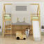 Structure de lit en mezzanine avec tente-930137518-930137517