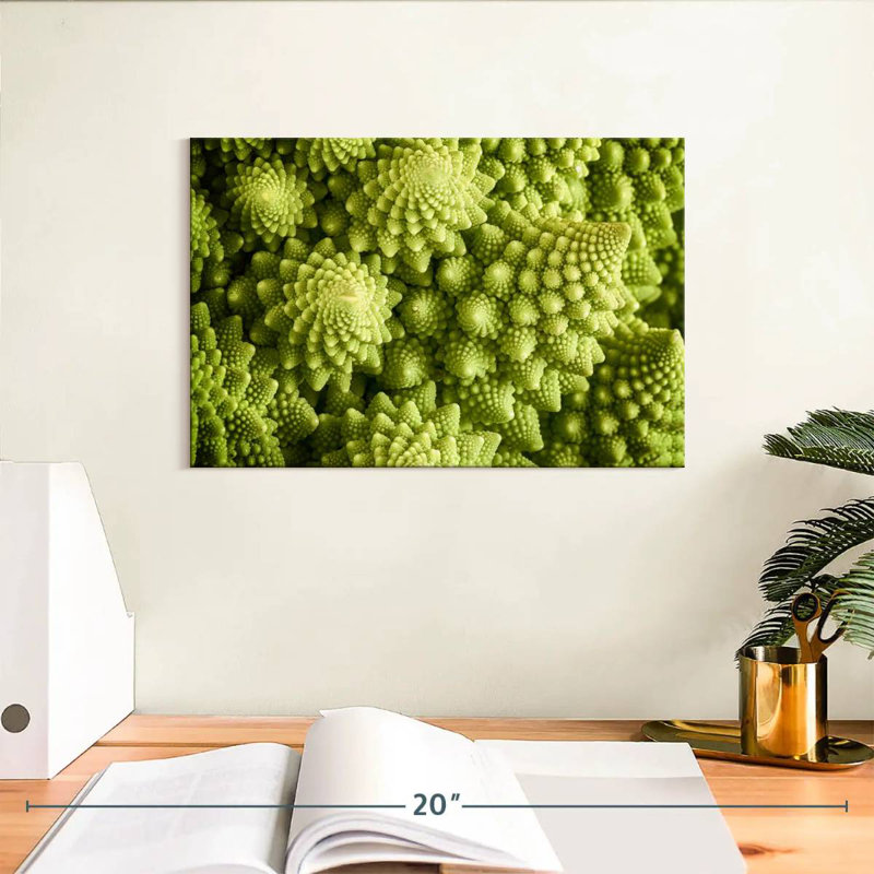 Fresh Romanesco Broccoli, 8" H x 12" W
