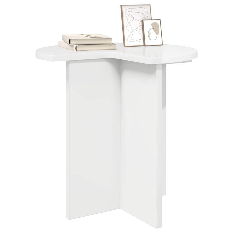 End Table, High Gloss White