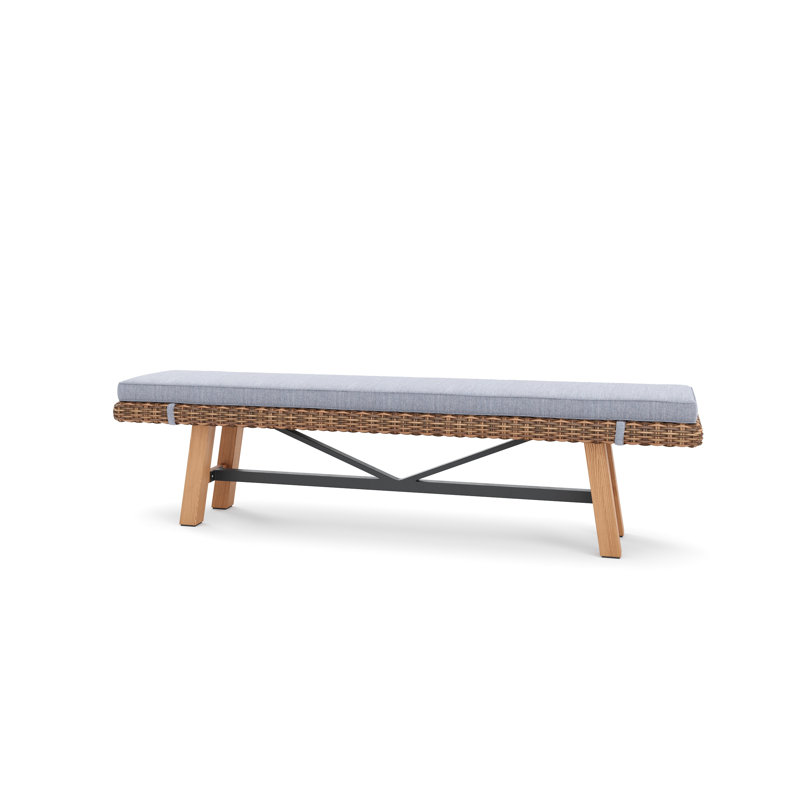 Truss Outdoor Teak Dining Bench
