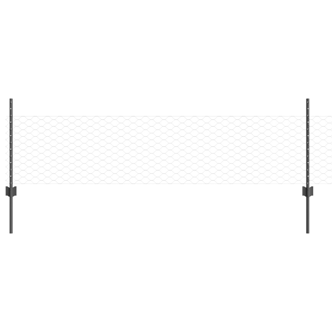 Fence with Post Segment Outdoor Barrier Garden Terrace Divider Boundary