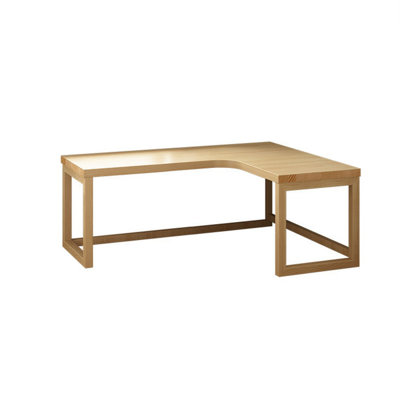 Bureaux en bois massif en L 55,12 po