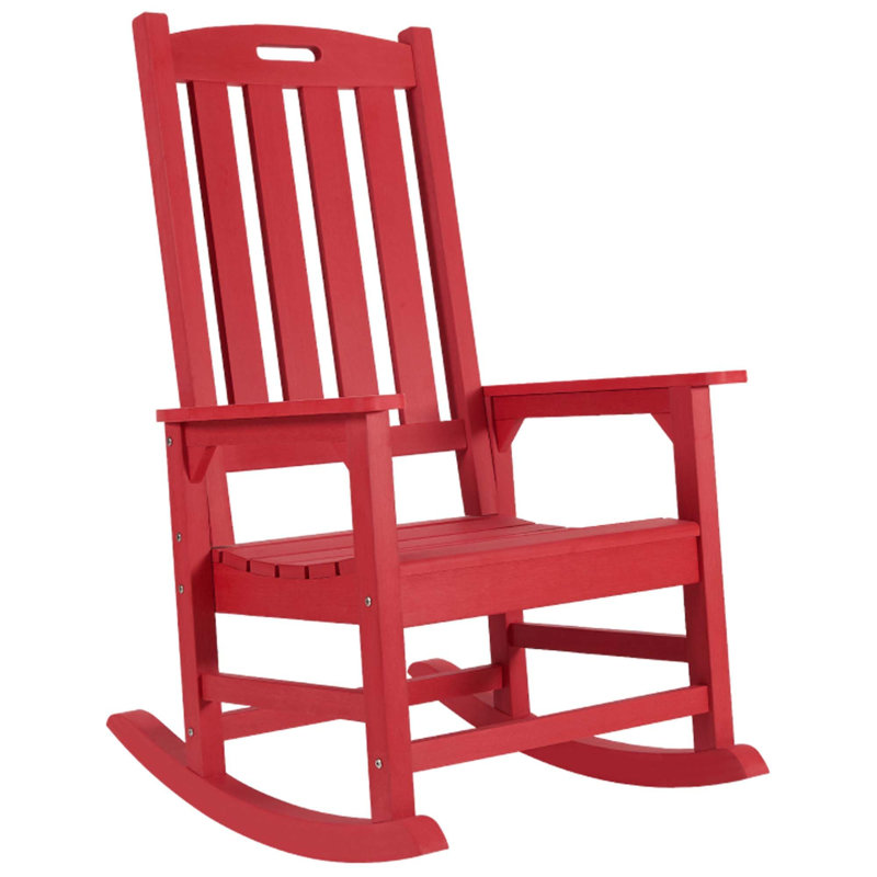 Chaise berçante d'extérieur, Rouge
