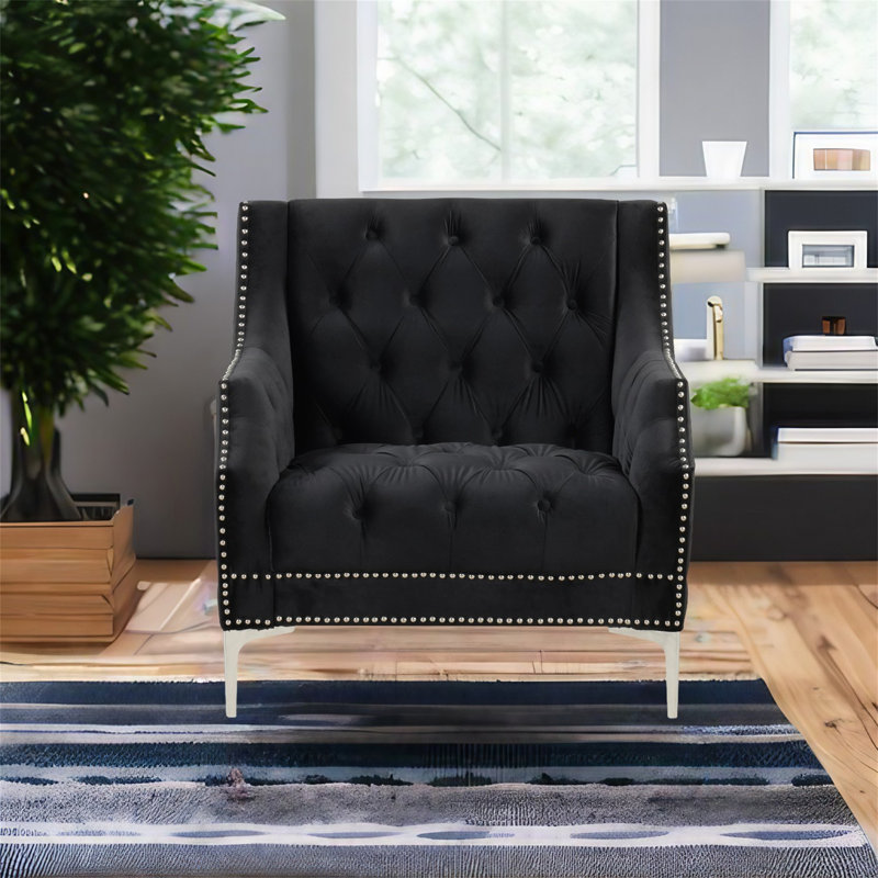 Hannetraud 33,5 de large, 100 % polyester noir