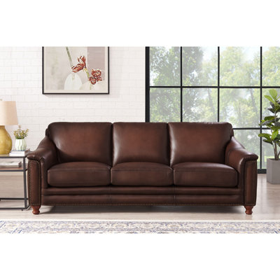 Belfast 91.5'' Leather Sofa