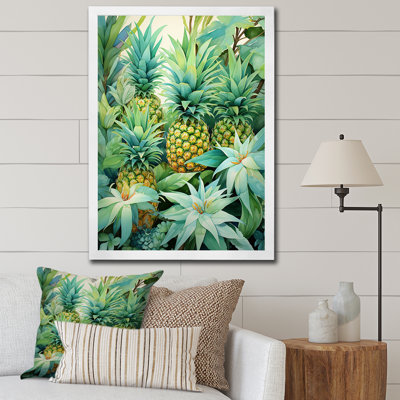 Pineapples Tropical Forest - Pineapples Wall Art