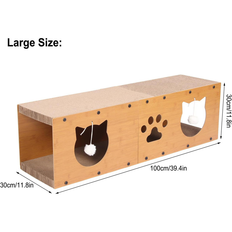 Wooden Cat Scratching Channel