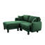 Canapé modulaire avec repose-pieds Emerald Green Boucle-129098713