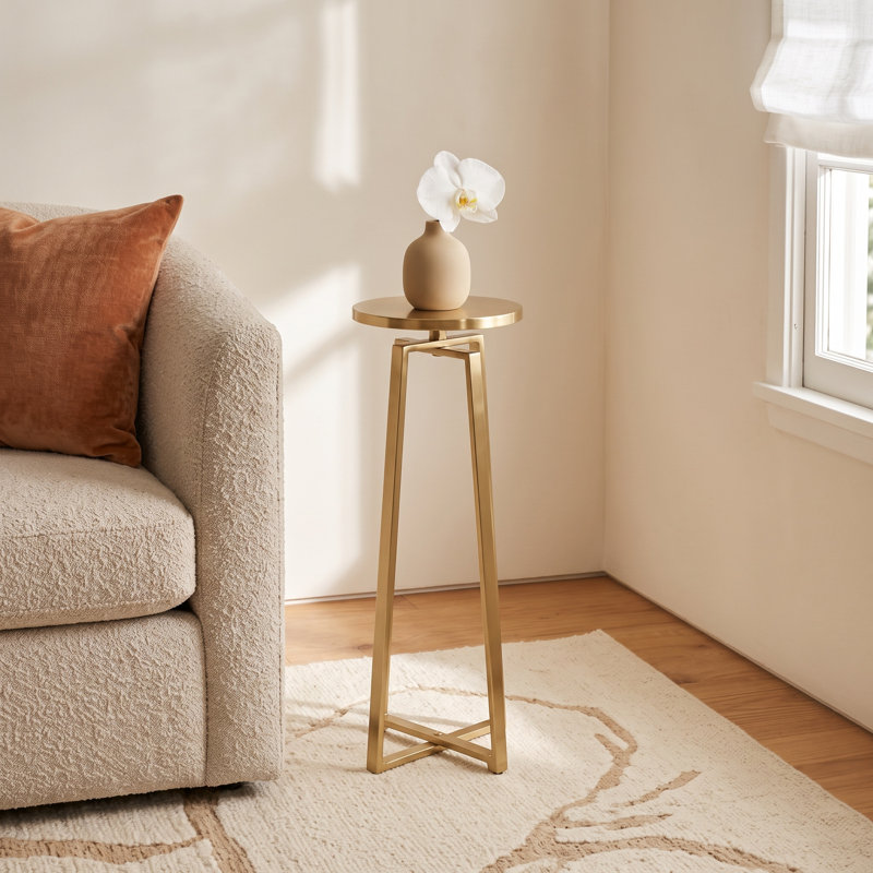 Chris Top End Table, Gold