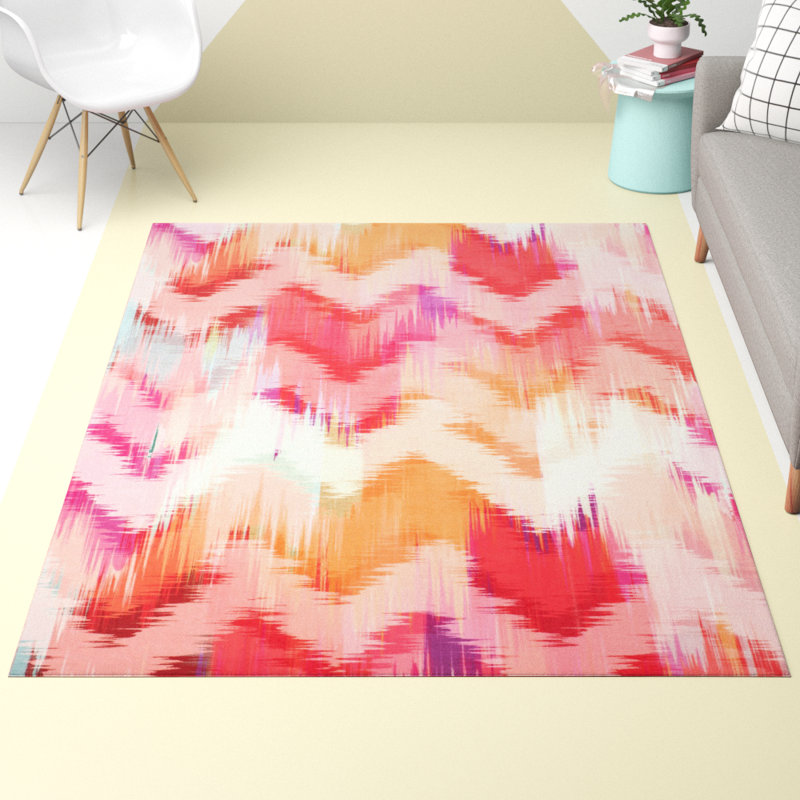 Tapis rose / ivoire Leifsson, Rectangle 4 pi x 6 pi