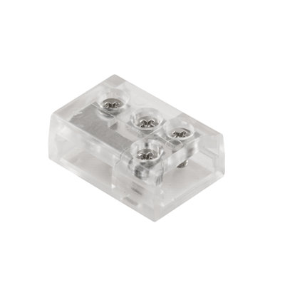 6T Series Tape Light COB Dry 90-Degree Clear Terminal Block Connectors 2-Pack