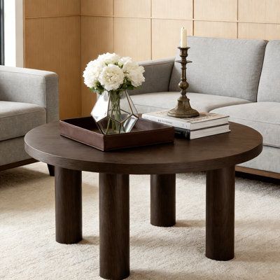 Solid Wood Four Leg Coffee Table 90x90cm