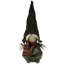 Figurine de Noël fille gnome avec carreaux écossais - 12,5 po