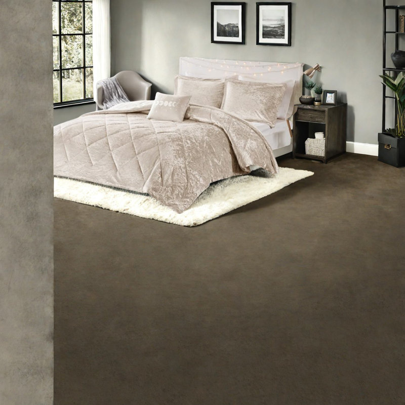 Ensemble de literie de luxe en velours, polyester confortable, style moderne pour la maison