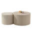 Table basse en bois fabriquée à la main en relief pour l'espace de vie principal - beige crème dans et à la maison
