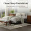 Base de lit double rembourrée noire et grise Omne Sleep - aucun sommier nécessaire-22384836