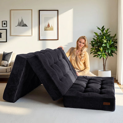Tri-Fold Velours côtelé 6 po