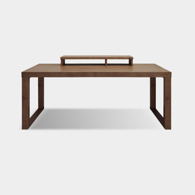 Nut-brown Rectangular Solid Wood Writing desk