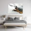 Mural, Mountain Peaks In The Clouds - No Frame Print on Canvas-98482422
