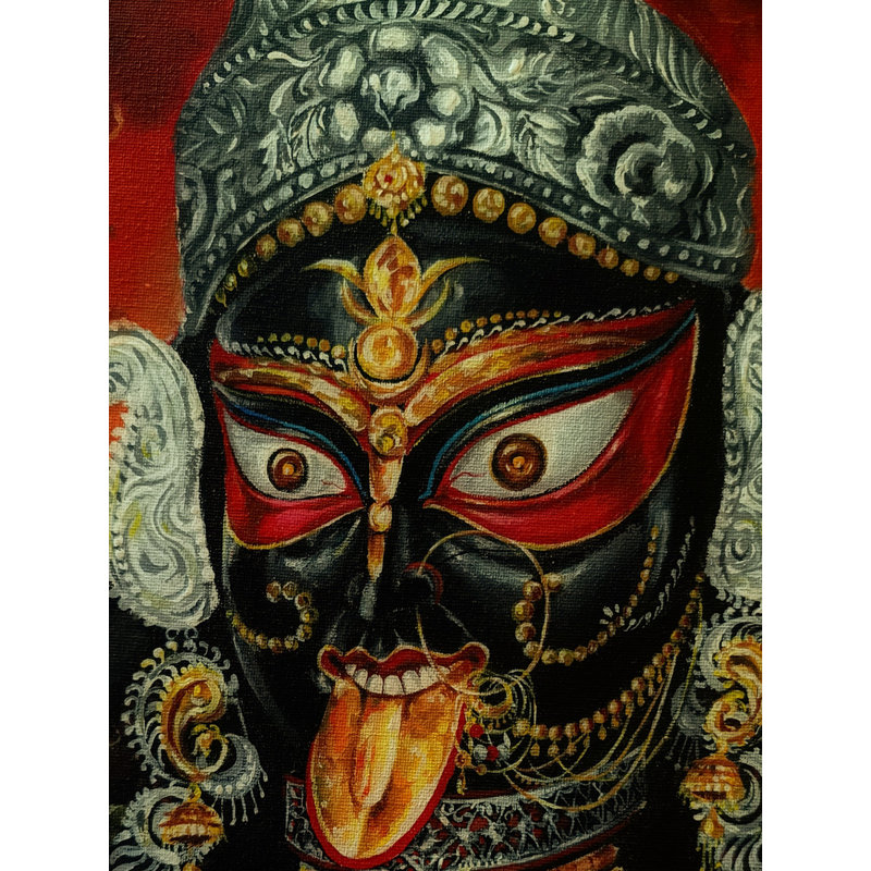 Boroma Kali | Acrylique sur toile | Par Debasish Mazumder