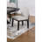 Traditional Look Dining Table And 6x Side Chairs White Finish Fabric Table w Trestle Base Plush Cushion Chair 7pc Dining Set