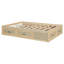 Lit plateforme double avec 6 tiroirs de rangement, naturel antique-298557409-298557408